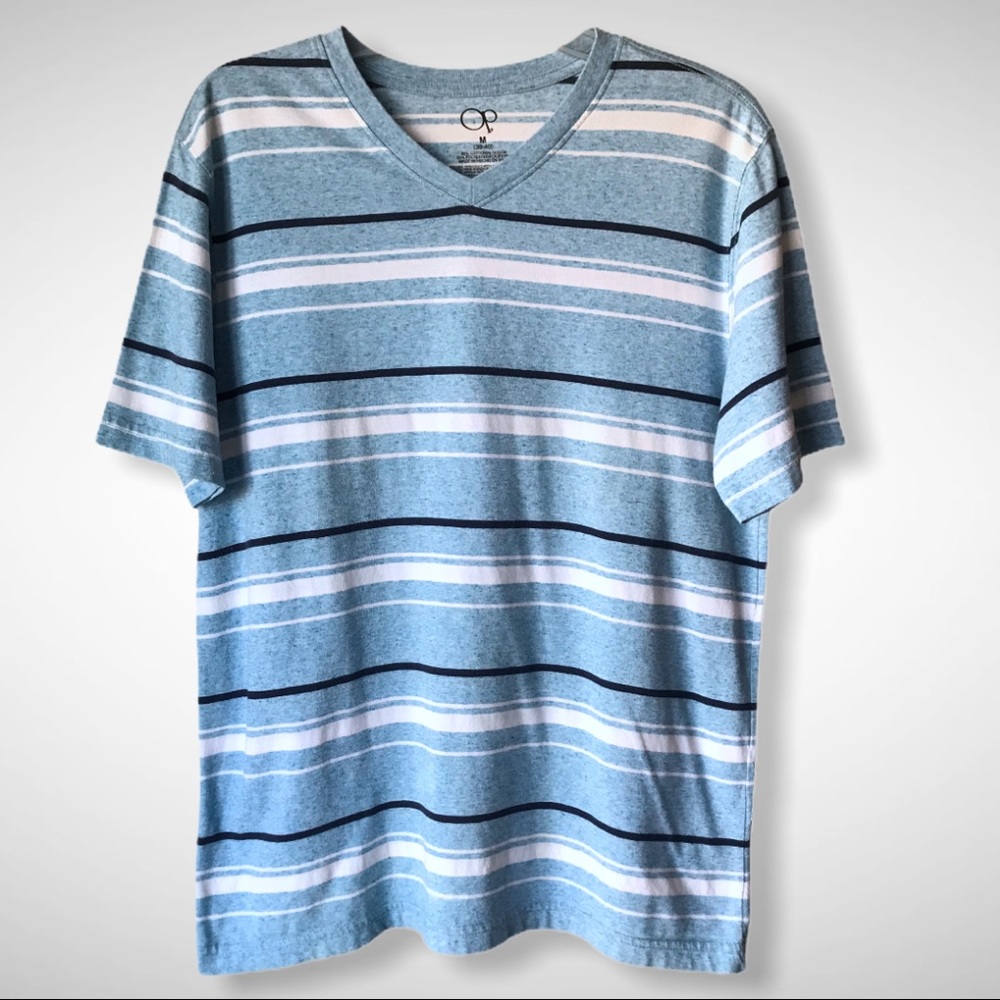 Men’s Striped OP V-Neck T-Shirt
